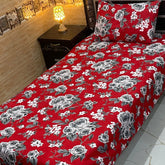 4 Pieces Crystal Cotton Single Pair Bedsheet  SB 531